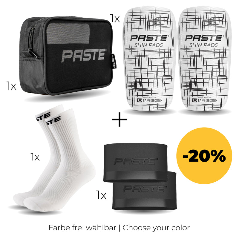 PASTE Set - Performance Socks, Grip Tapes, Shin Guards, Storage Bag