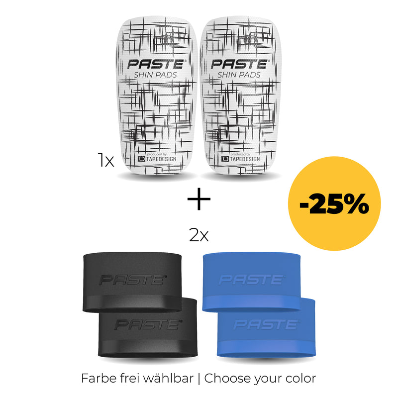 PASTE Set - 2 Paar Grip Tapes + Schienbeinschoner CUSTOM