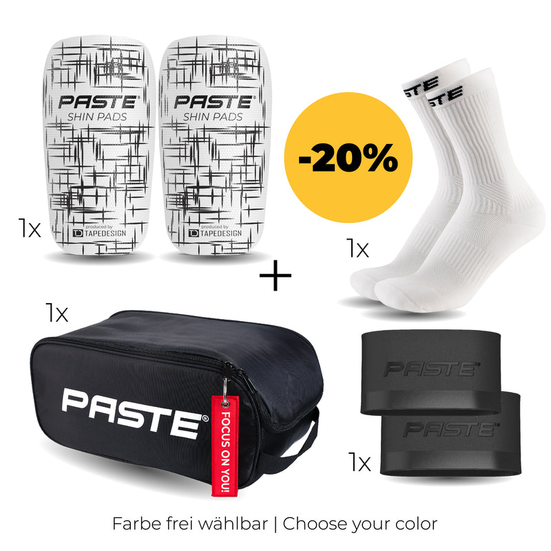 PASTE Set - Performance Socks, Grip Tapes, Shin Guards, Shoe Bag