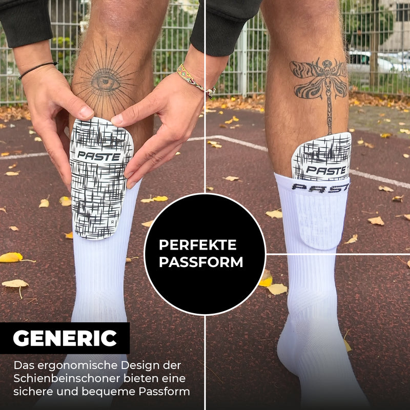 Shin Pads Generic White - Shin guards soccer for men, women & children